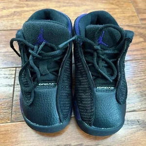Nike Jordan 13 Retro (Toddler) 6C Purple-Black No Box.